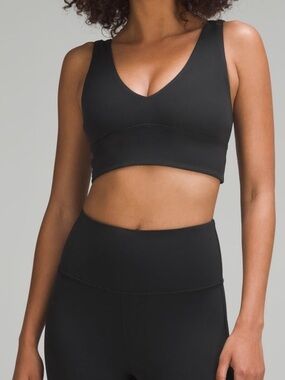 Lululemon Black Wireless V-Neck Bralette